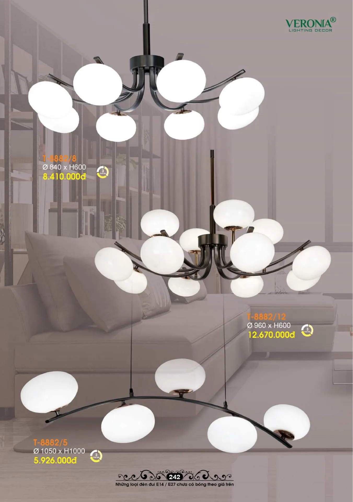Catalogue Đèn Trang Trí VERONIA 2026 - Trang 243)
