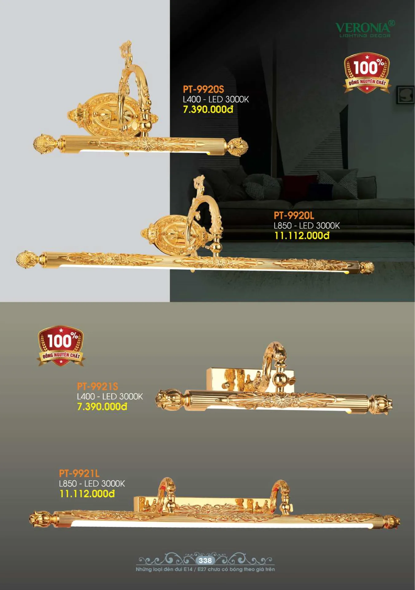 Catalogue Đèn Trang Trí VERONIA 2026 - Trang 339)