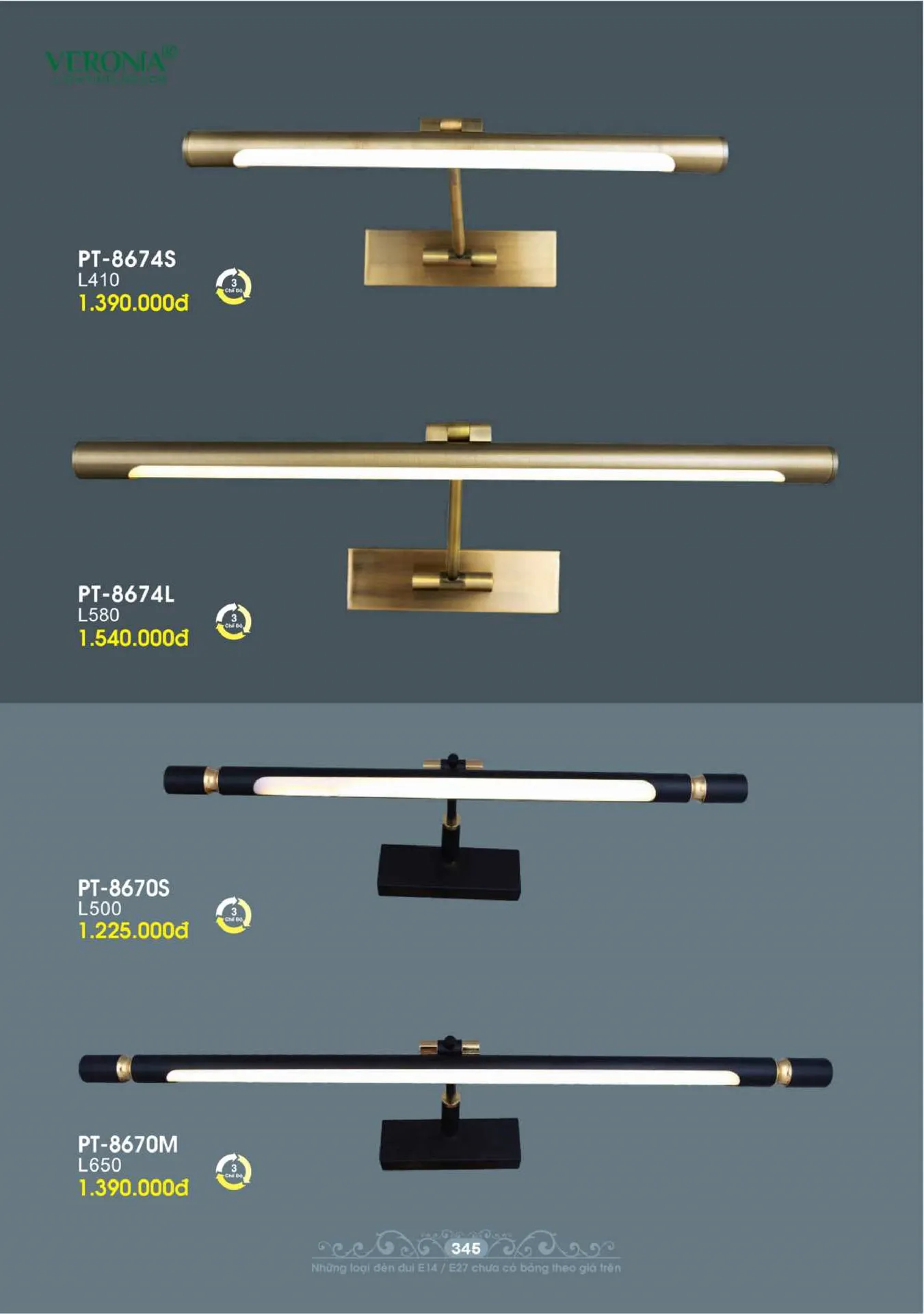 Catalogue Đèn Trang Trí VERONIA 2026 - Trang 346)