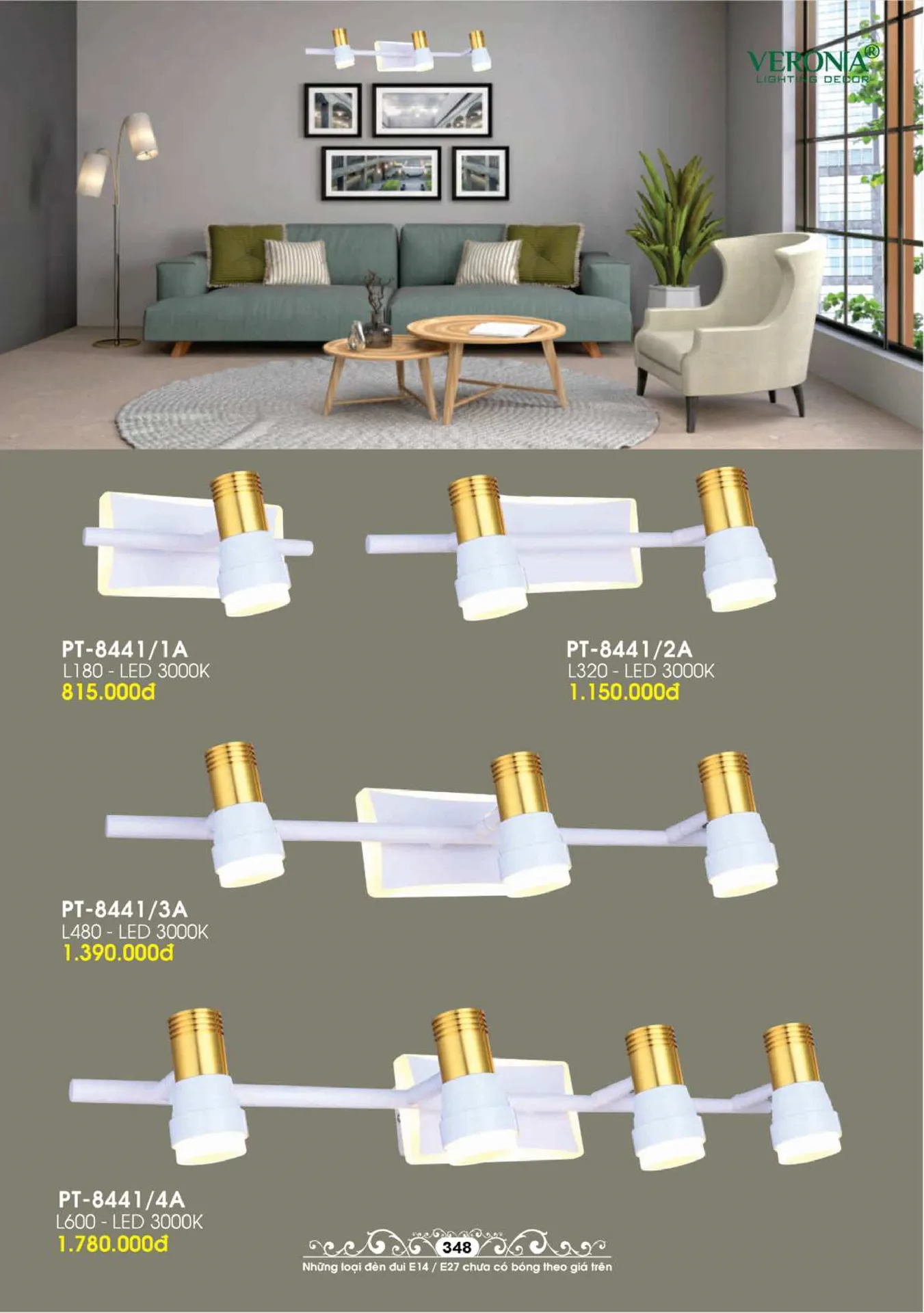Catalogue Đèn Trang Trí VERONIA 2026 - Trang 349)
