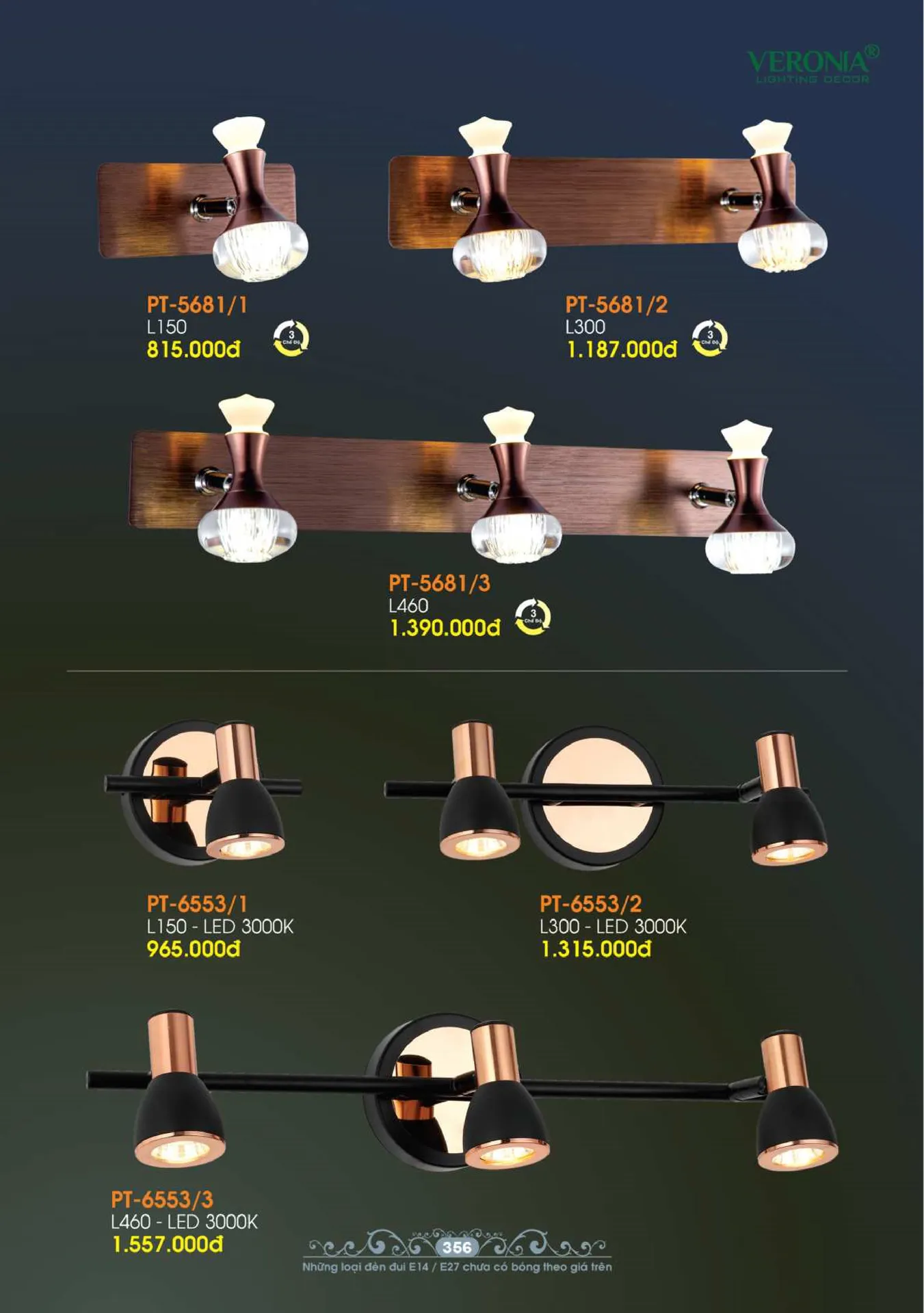 Catalogue Đèn Trang Trí VERONIA 2026 - Trang 357)