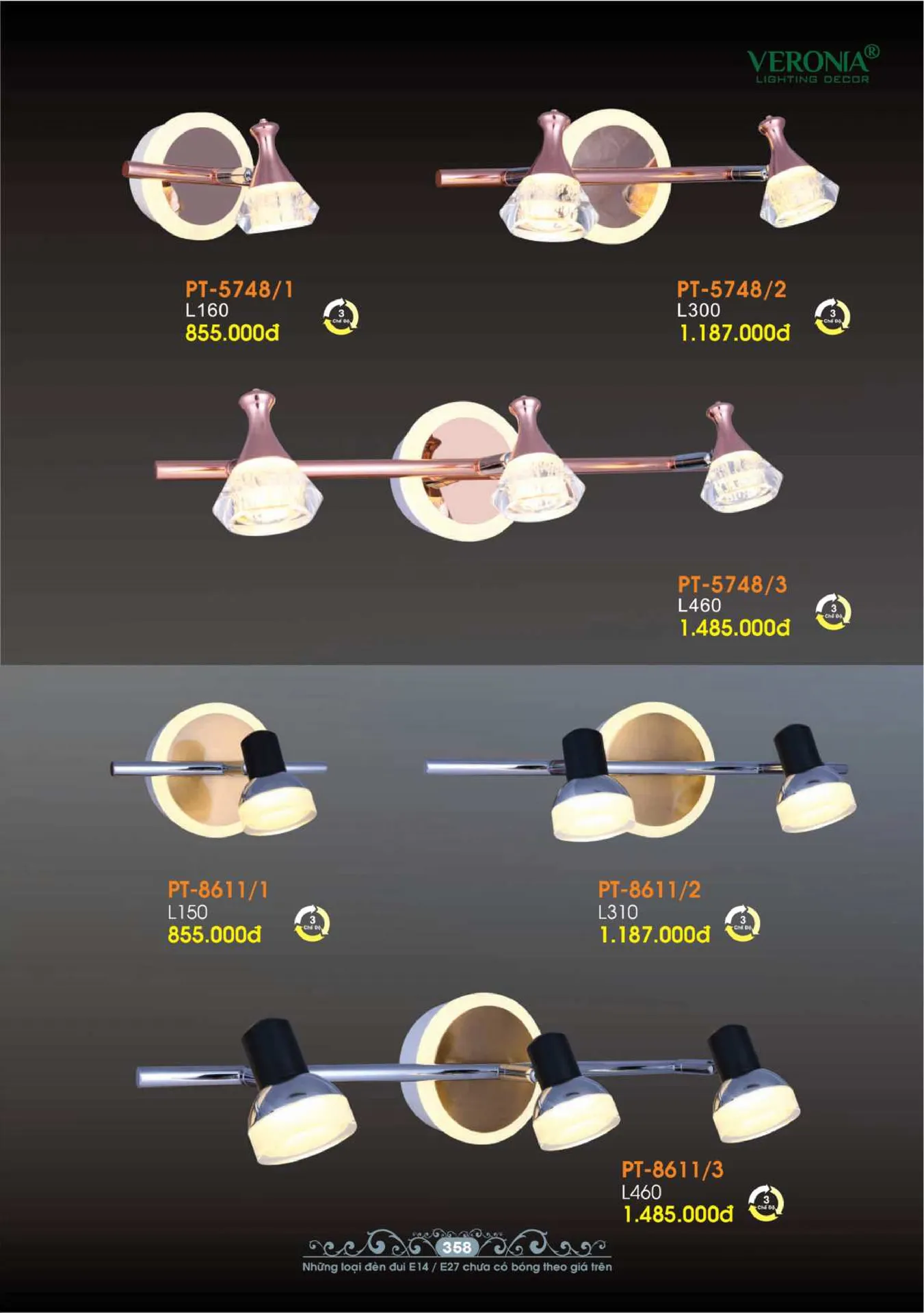 Catalogue Đèn Trang Trí VERONIA 2026 - Trang 359)