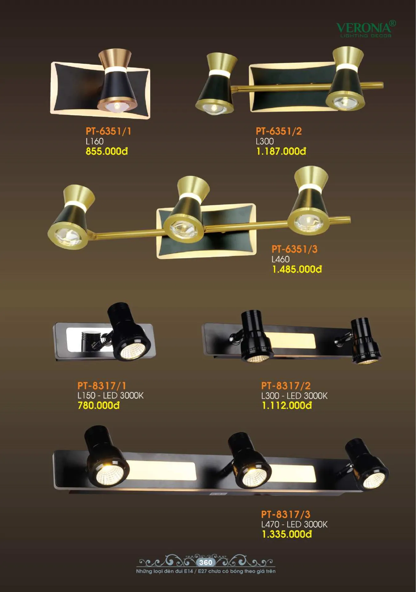 Catalogue Đèn Trang Trí VERONIA 2026 - Trang 361)