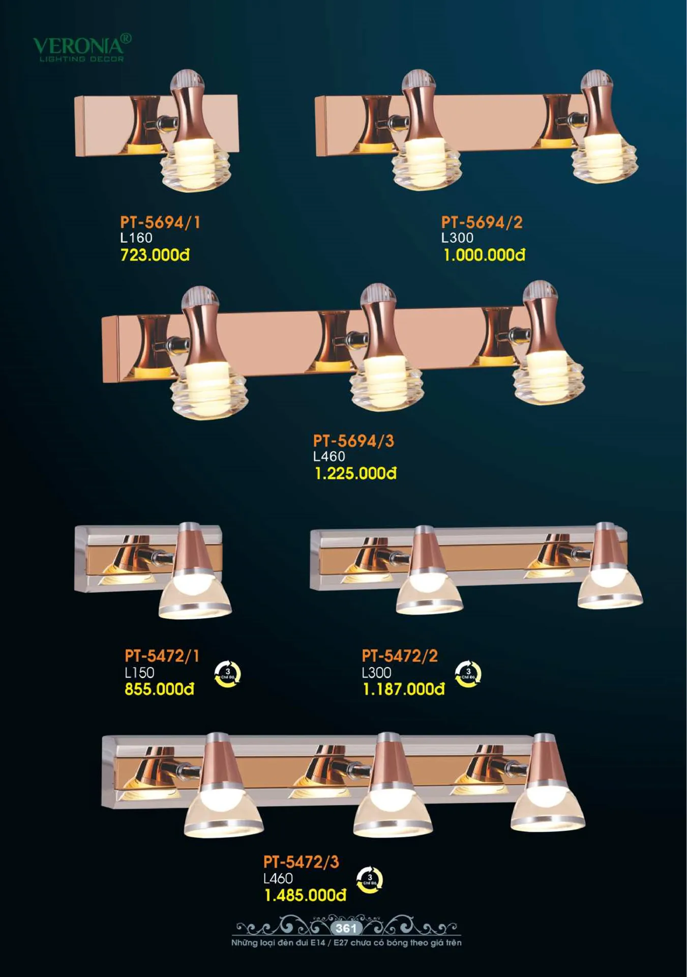 Catalogue Đèn Trang Trí VERONIA 2026 - Trang 362)