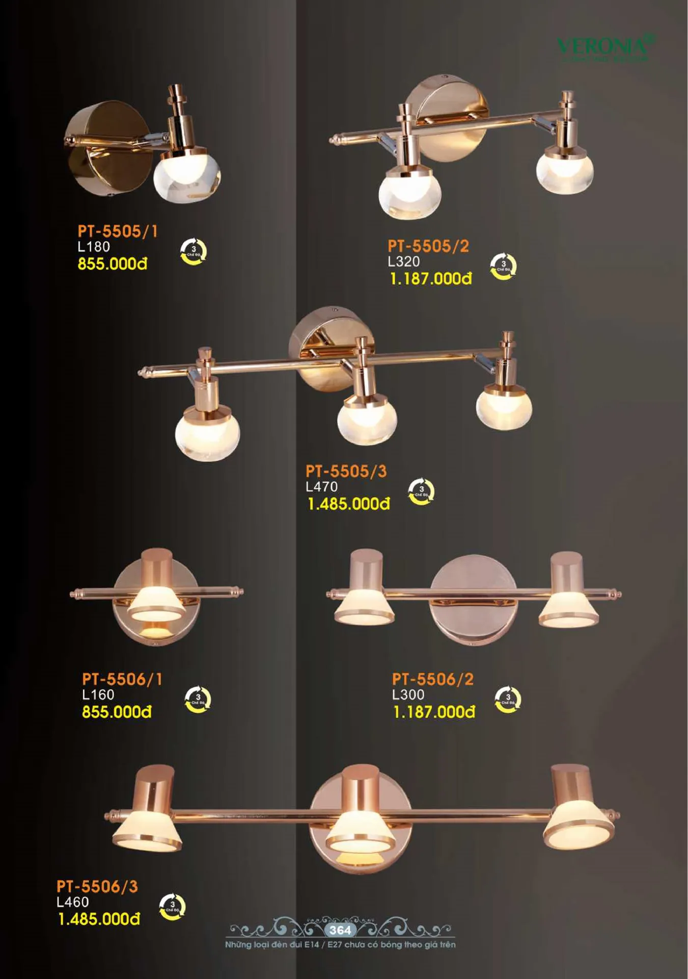 Catalogue Đèn Trang Trí VERONIA 2026 - Trang 365)