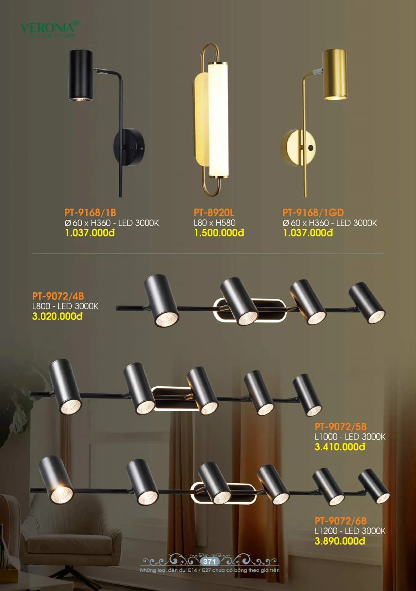 Catalogue Đèn Trang Trí VERONIA 2026 - Trang 372)