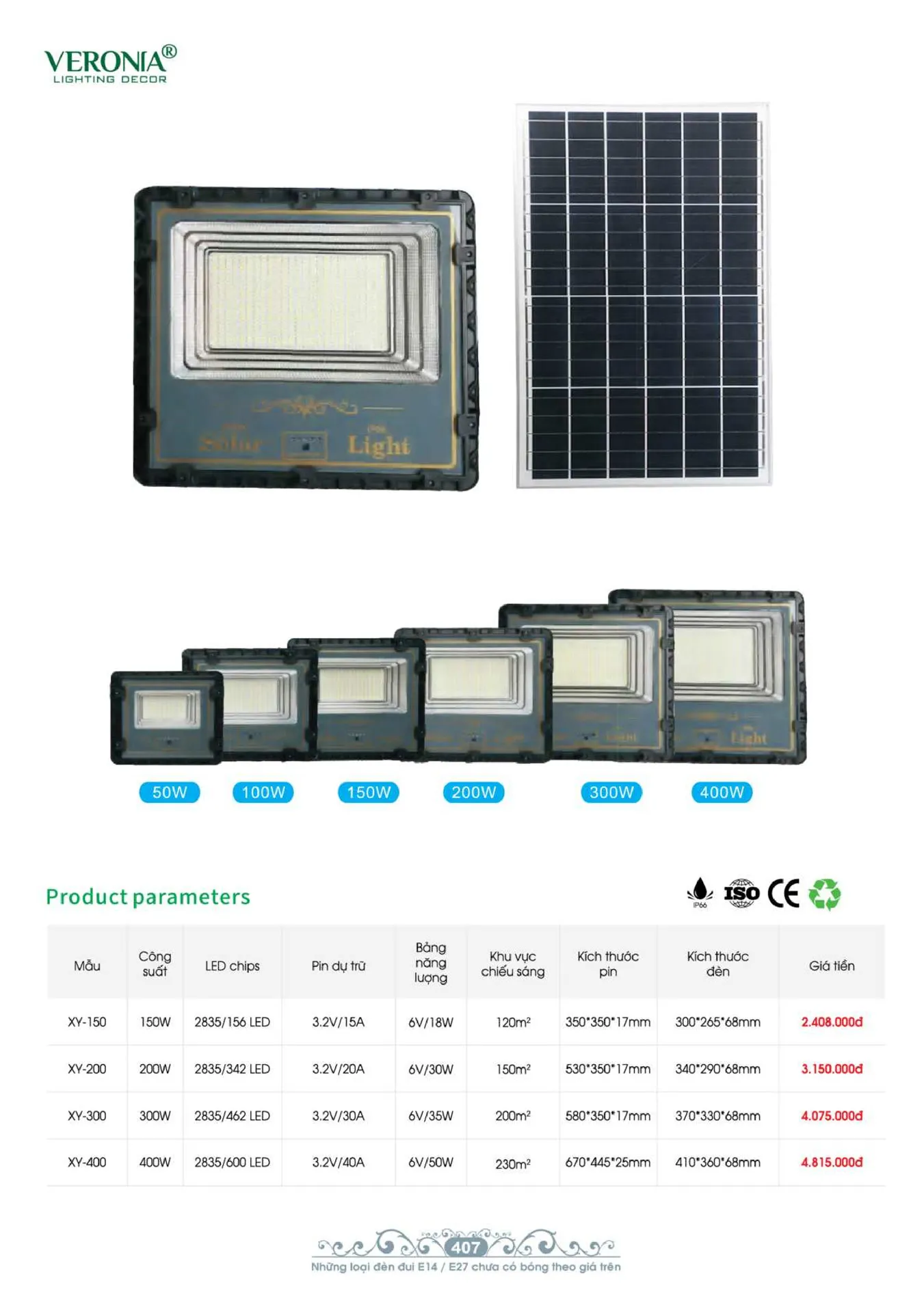 Catalogue Đèn Trang Trí VERONIA 2026 - Trang 408)