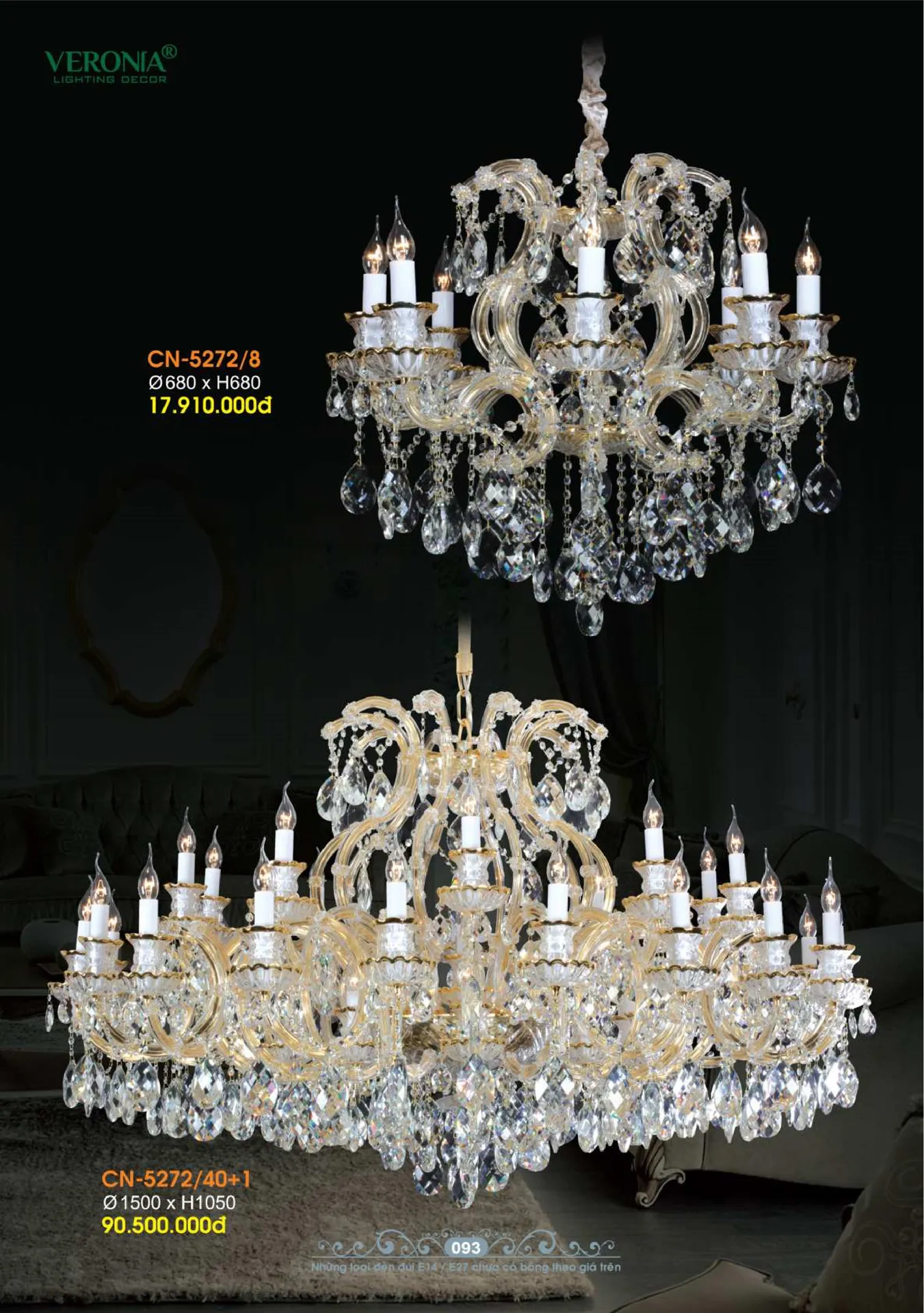 Catalogue Đèn Trang Trí VERONIA 2026 - Trang 94)