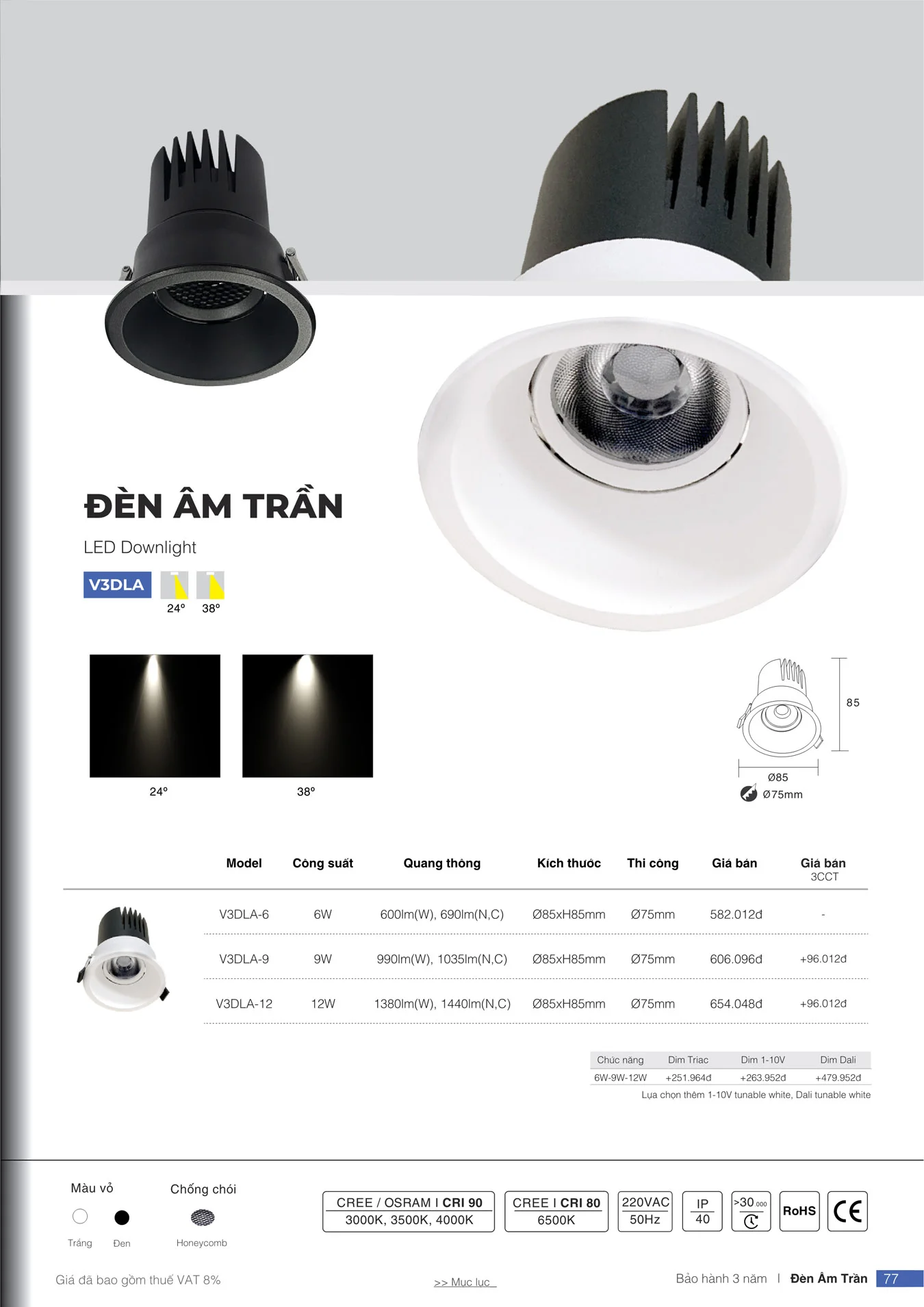 Bảng Giá Đèn VinaLED 2025 - Trang 77)