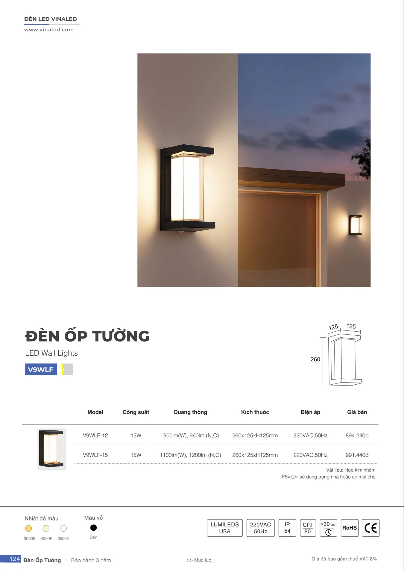 Bảng Giá Đèn VinaLED 2025 - Trang 124)