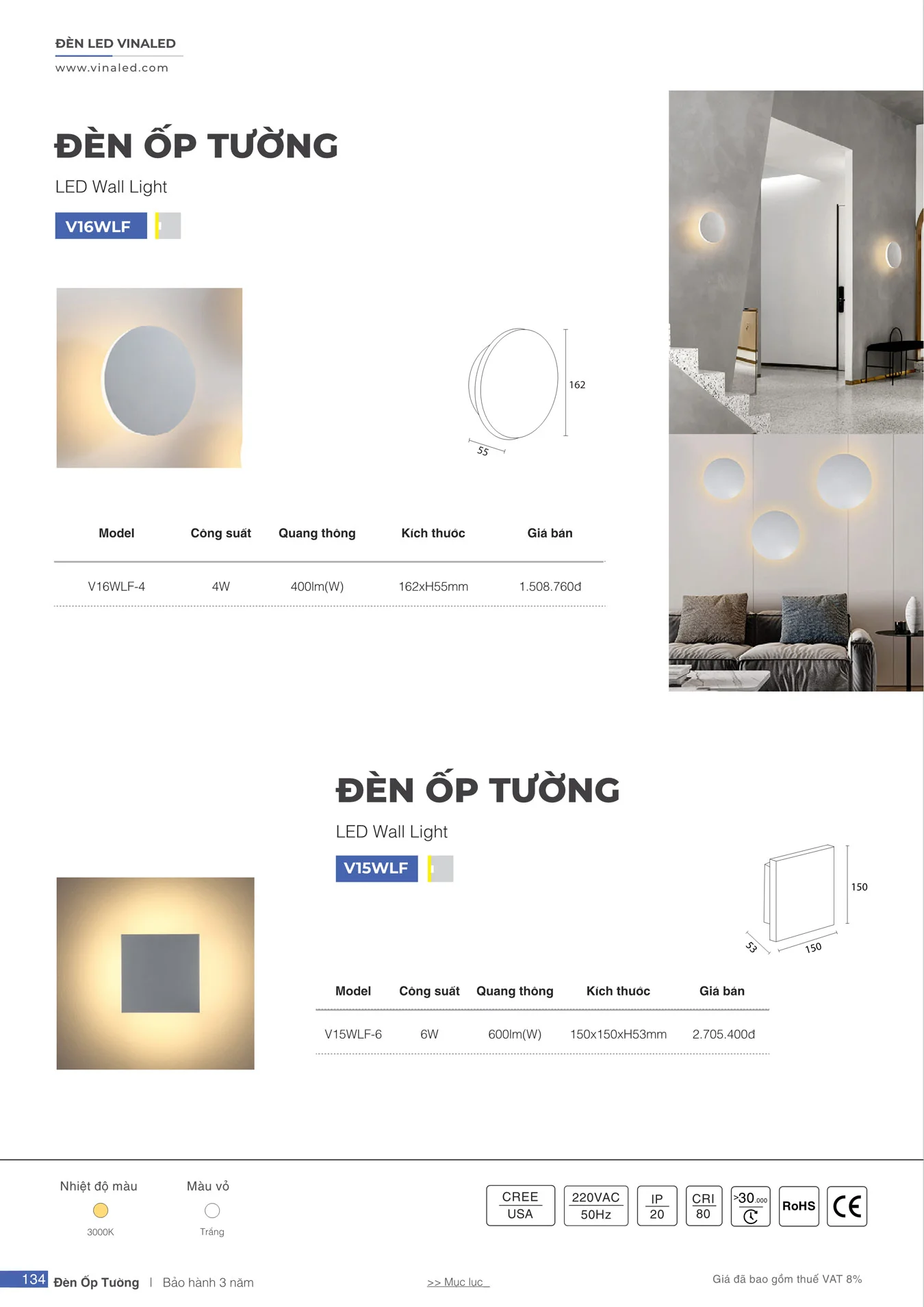 Bảng Giá Đèn VinaLED 2025 - Trang 134)