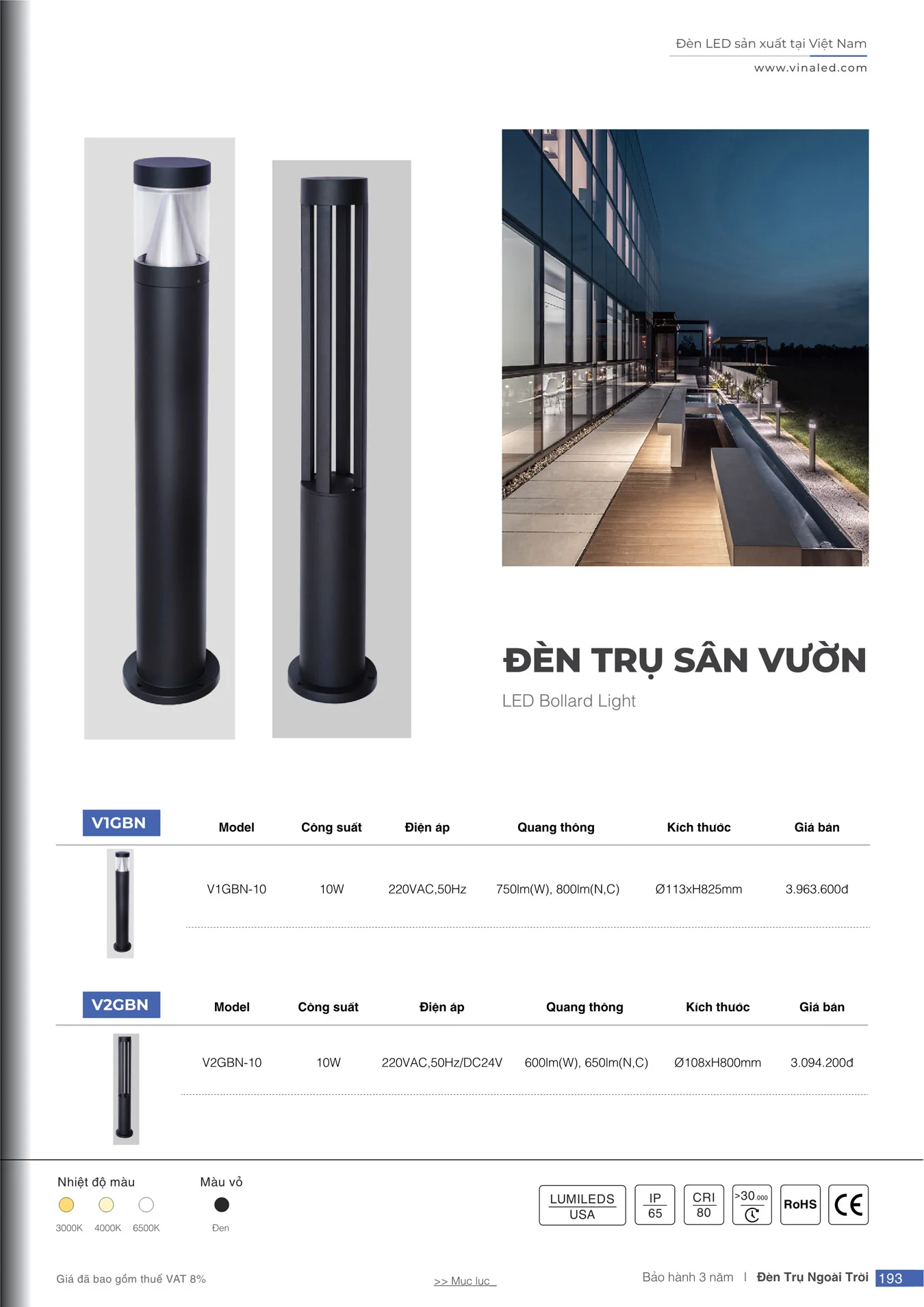 Bảng Giá Đèn VinaLED 2025 - Trang 193)