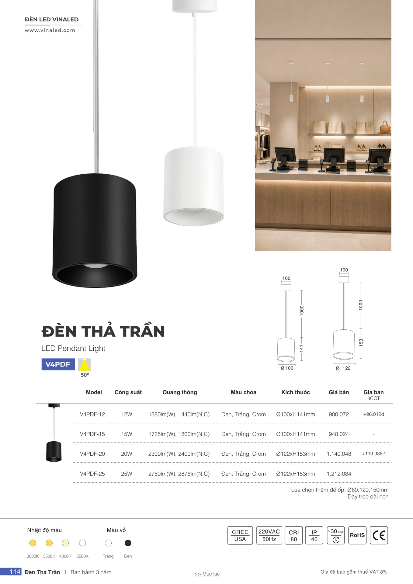 Bảng Giá Đèn VinaLED 2026 - Trang 113