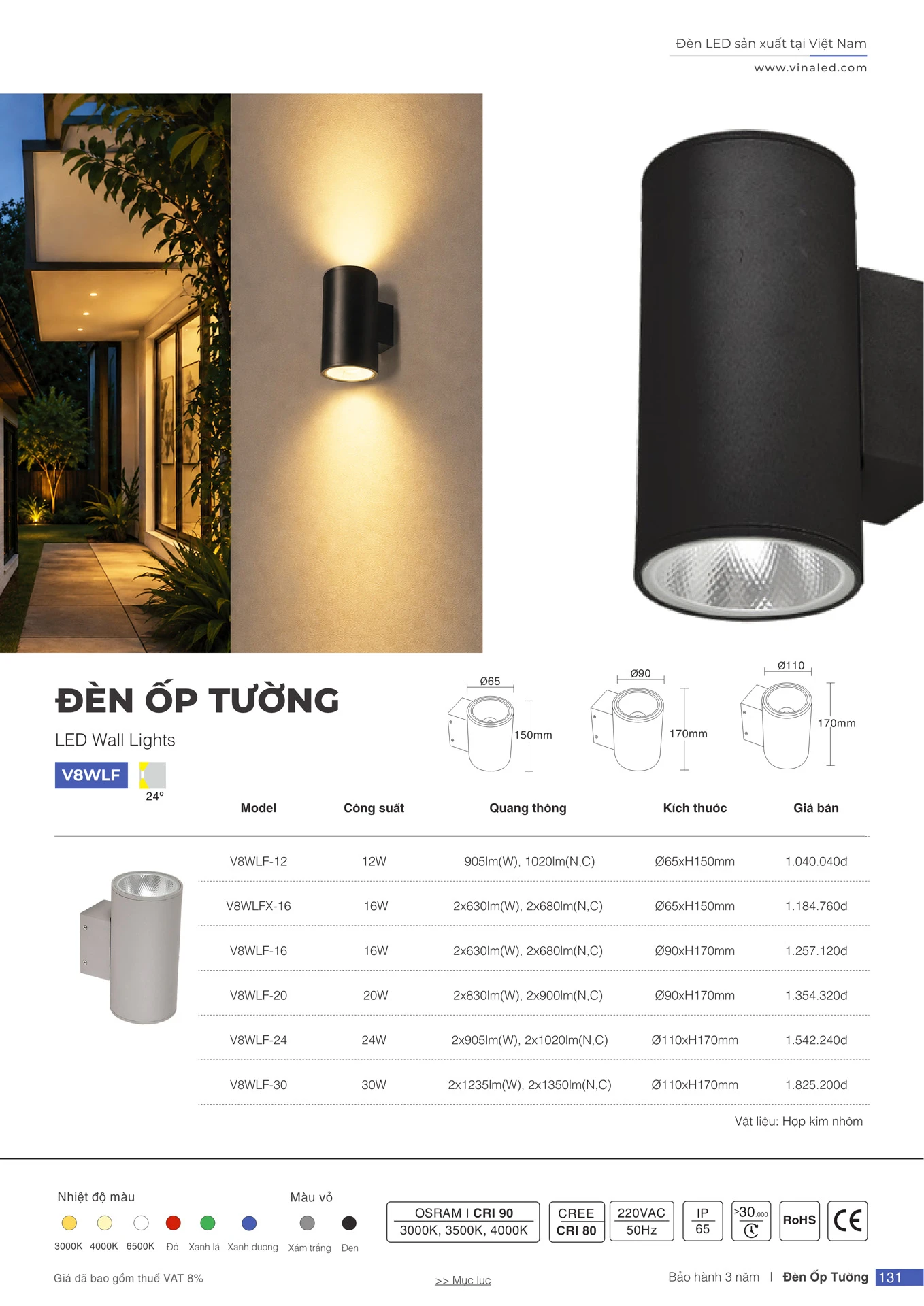 Bảng Giá Đèn VinaLED 2026 - Trang 130
