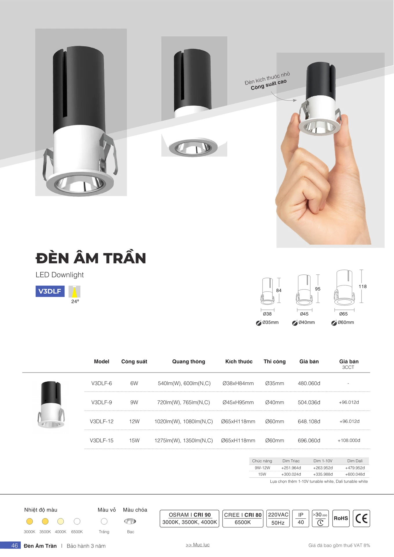 Bảng Giá Đèn VinaLED 2026 - Trang 45