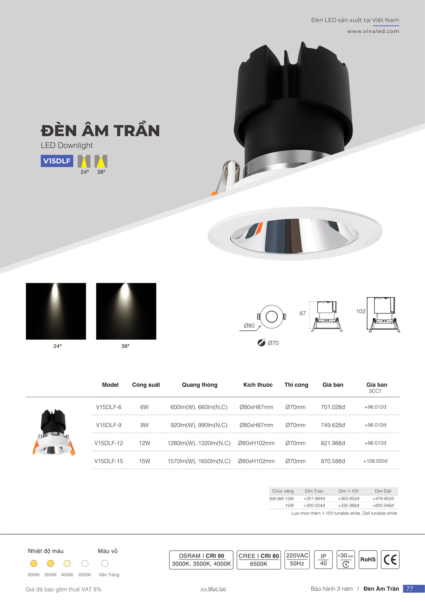 Bảng Giá Đèn VinaLED 2026 - Trang 76
