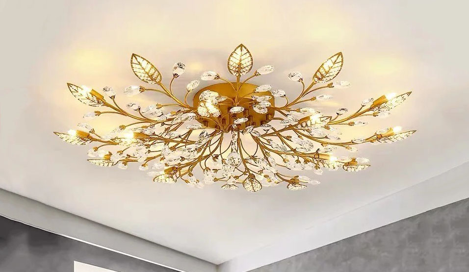 Đèn Led ốp trần trang trí phòng khách