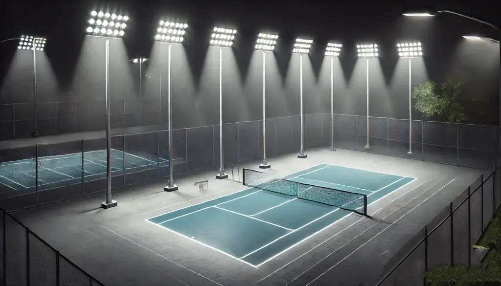 Đèn chiếu sáng đạt tiêu chuẩn cho sân Pickleball