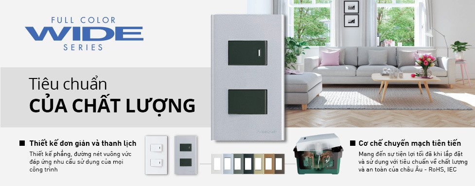 Một số công tắc Panasonic dòng Wide series