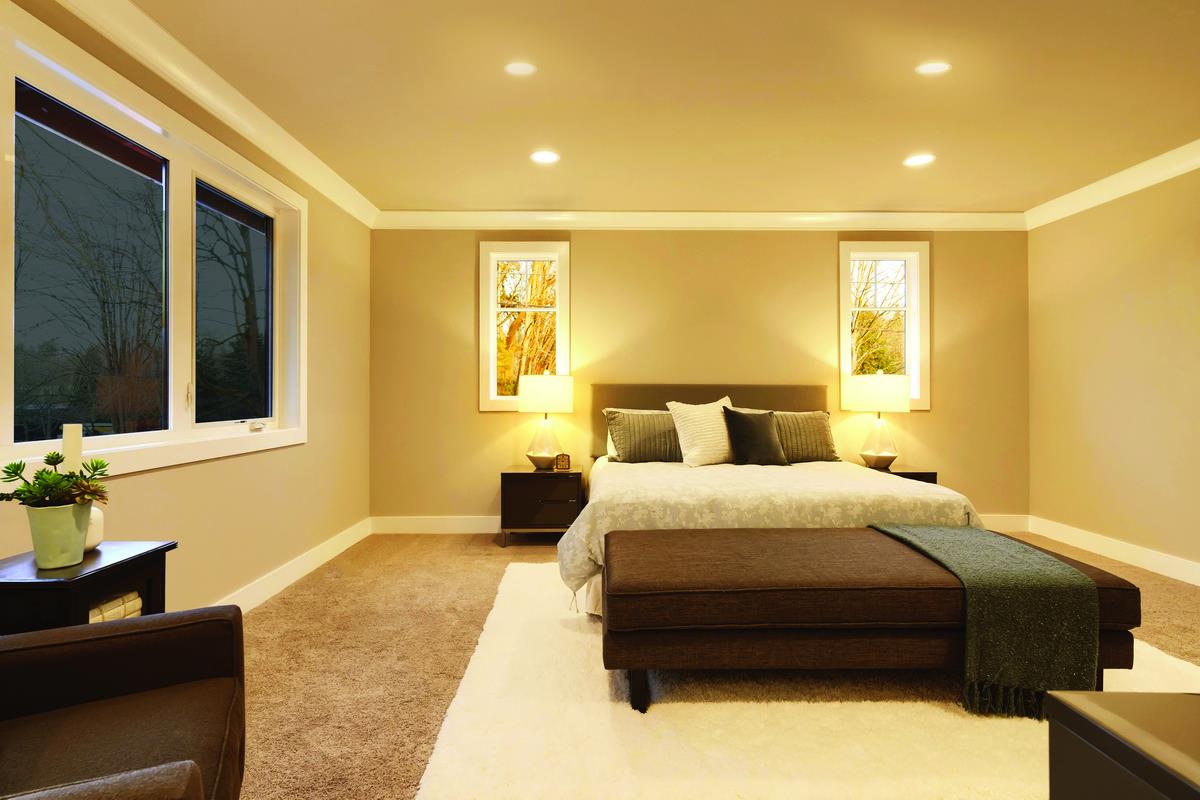 Ứng dụng đèn Led âm trần Downlight trong phòng ngủ