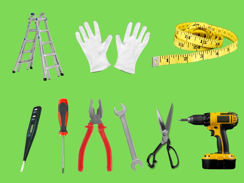 Dụng cụ cần có khi lắp quạt trần