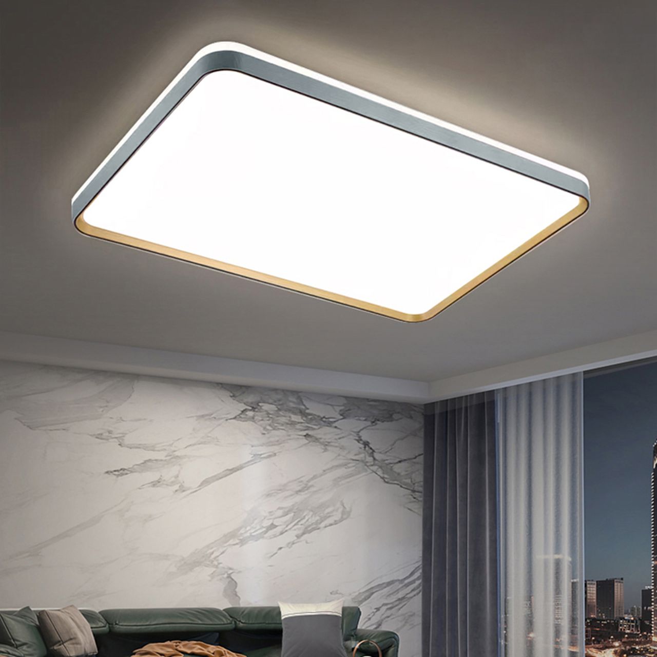 Đèn mâm Led vuông