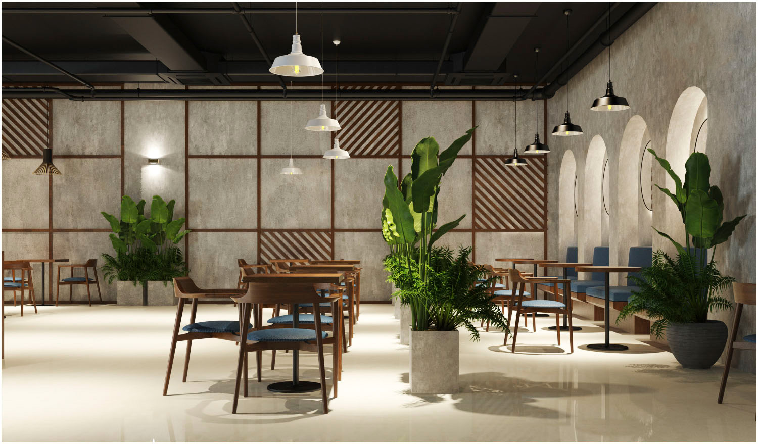 Đèn thả trang trí quán Cafe